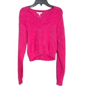 NWT Chelsea & Violet Girls Fuzzy Pink Sweater Large 10/14 New